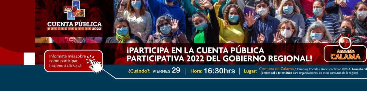 Cuenta Pública Participativa 2022 Gobierno Regional de Antofagasta