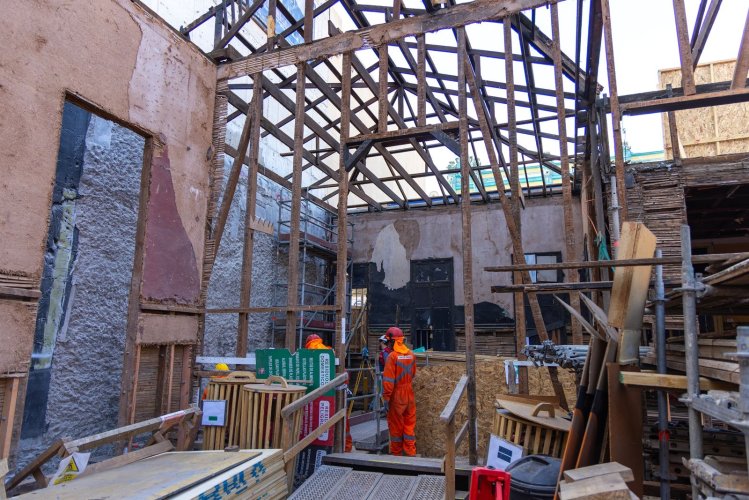 GORE Antofagasta inspeccionó reinicio de las obras del proyecto de restauración del teatro Pedro de la Barra